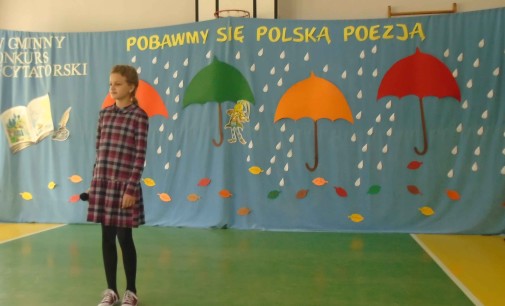 IV Gminny Konkurs Recytatorski dla kl. I-III „Pobawmy się polską poezją”
